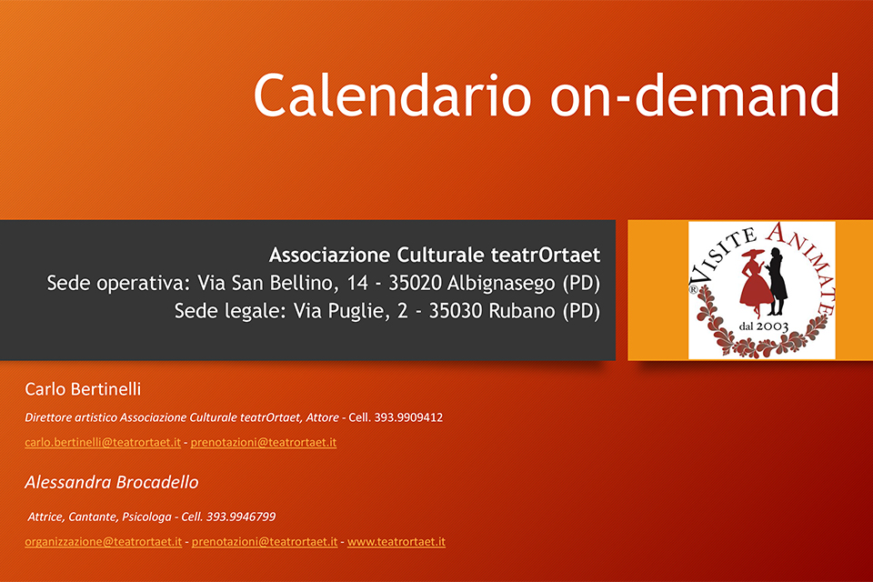 Calendario On-Demand 2026